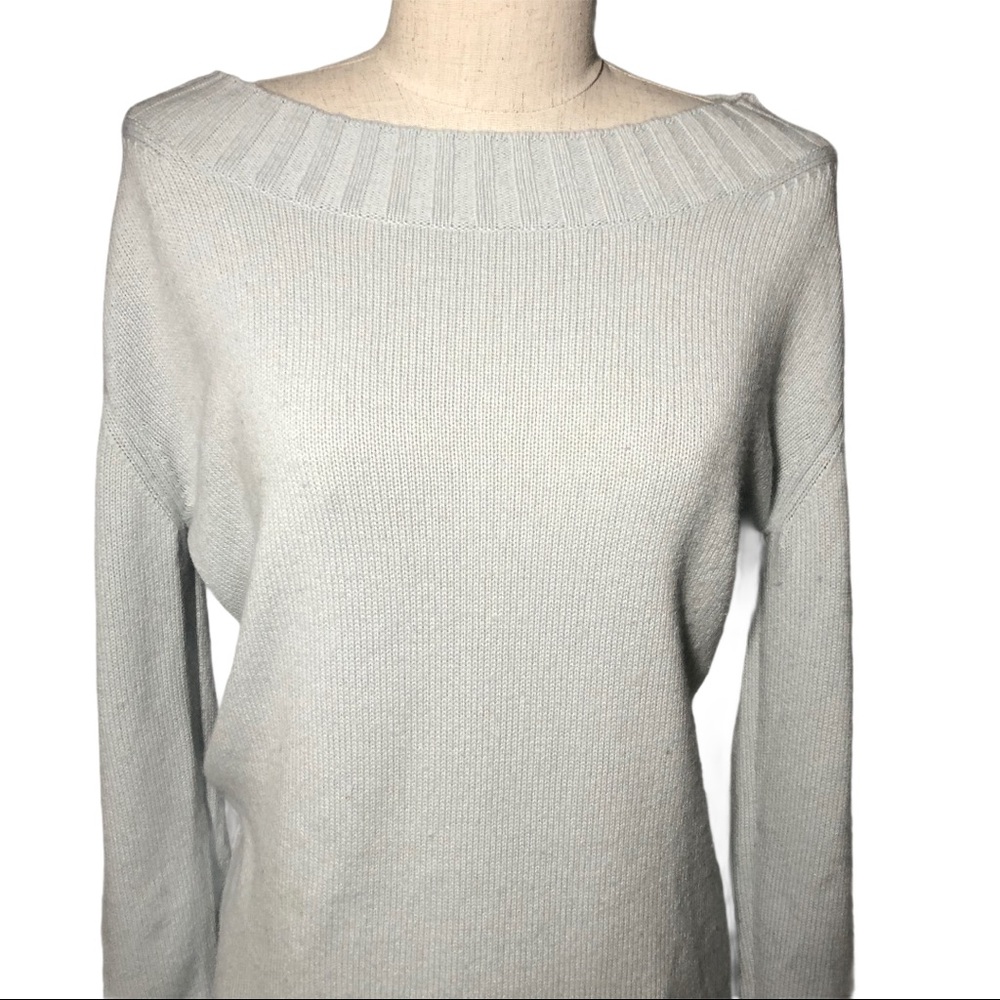 Vince S light green boatneck sweater - Picture 2 of 6